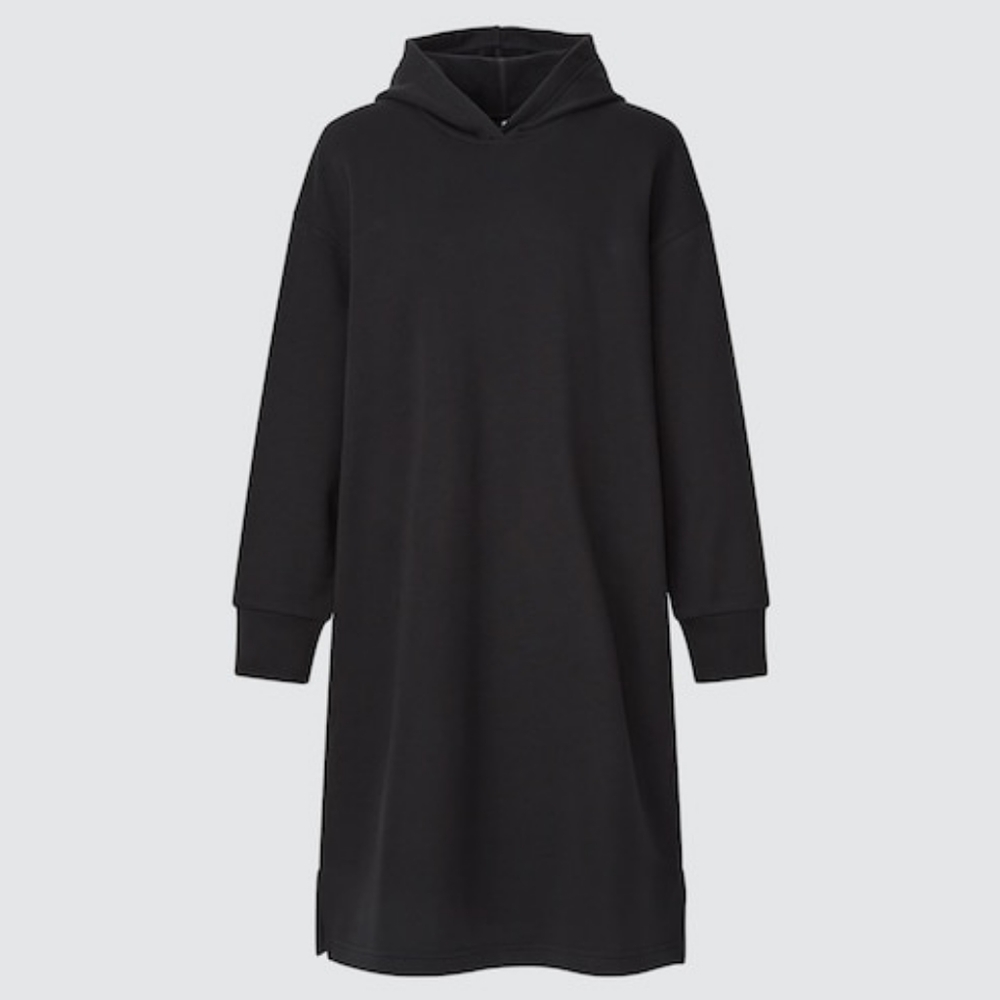 Uniqlo Black Sweatshirt Dress
